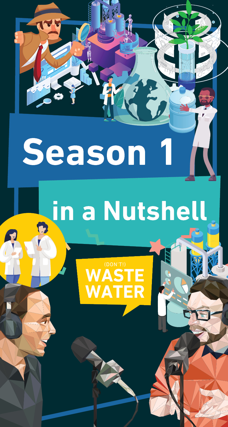 Book Cover: Don't Waste Water Podcast, Season 1 in a nutshell