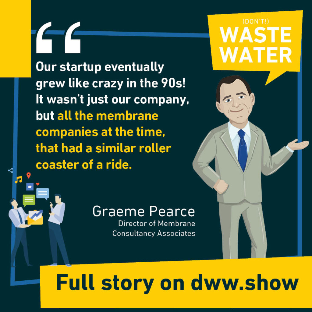 Another Quote from Graeme Pearce's interview on the don't waste water podcast, on MBR technology