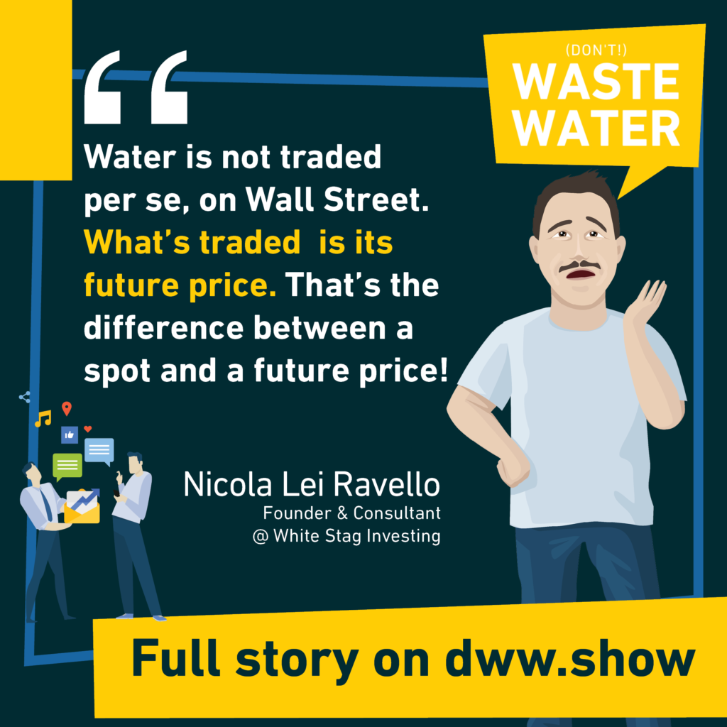 Water is traded in Wall Street. Well, is it? Nicola Lei Ravello explains what the listing of Water Futures really means.