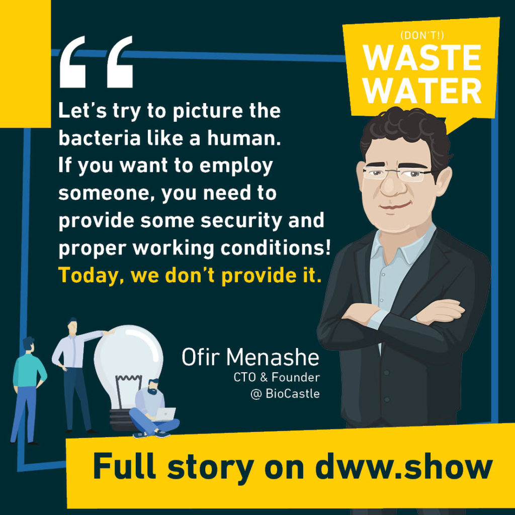 Let's try to picture the bacteria like a human. If you want to employ someone, you need to provide some security and proper working conditions! Today, we don't provide it... - Ofir Menashe, CTO & FOunder of BioCastle