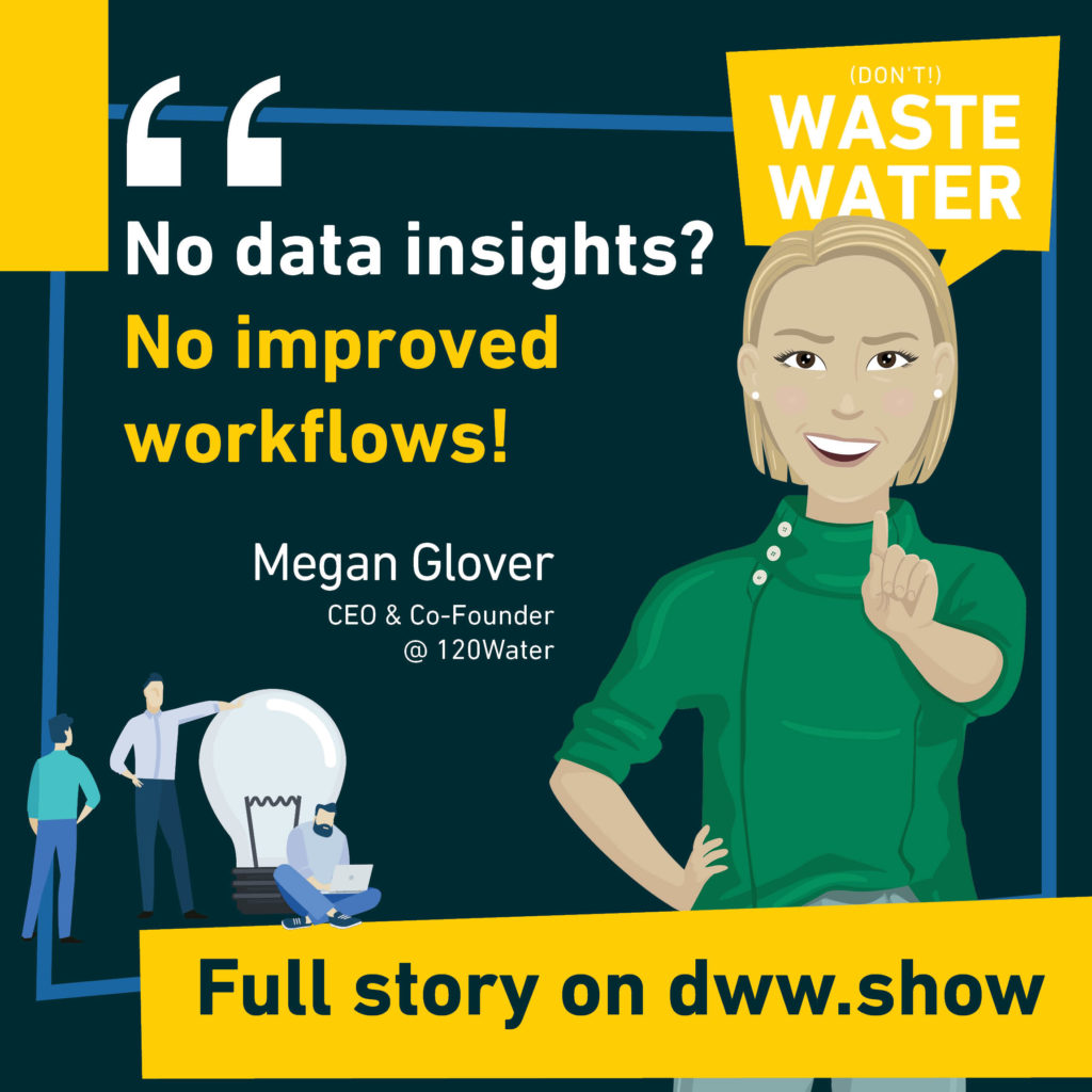 No Data Insights? No improved workflows! Strong words by Megan Casey Glover, CEO of 120Water.