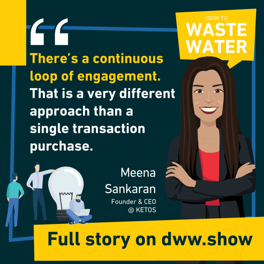 Water Quality as a Service means a continuous loop of engagement - a paradigm shift for Meena Sankaran, CEO of KETOS.