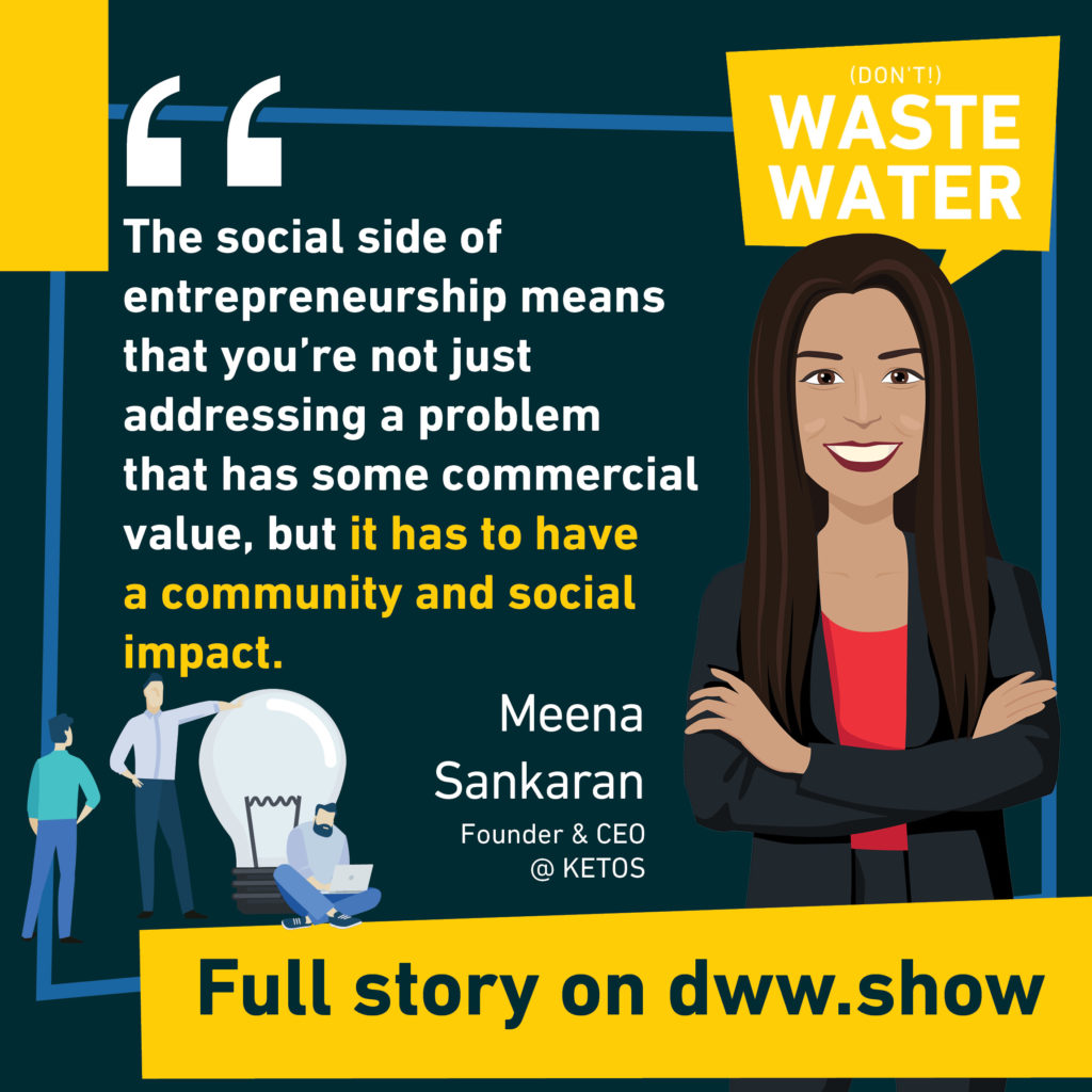 A successful social entrepreneur needs to have community and social impact - so Meena Sankaran says.