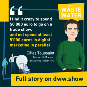 If you spend 50000 euros on a tradeshow, spend at least 5000 euros in digital marketing.