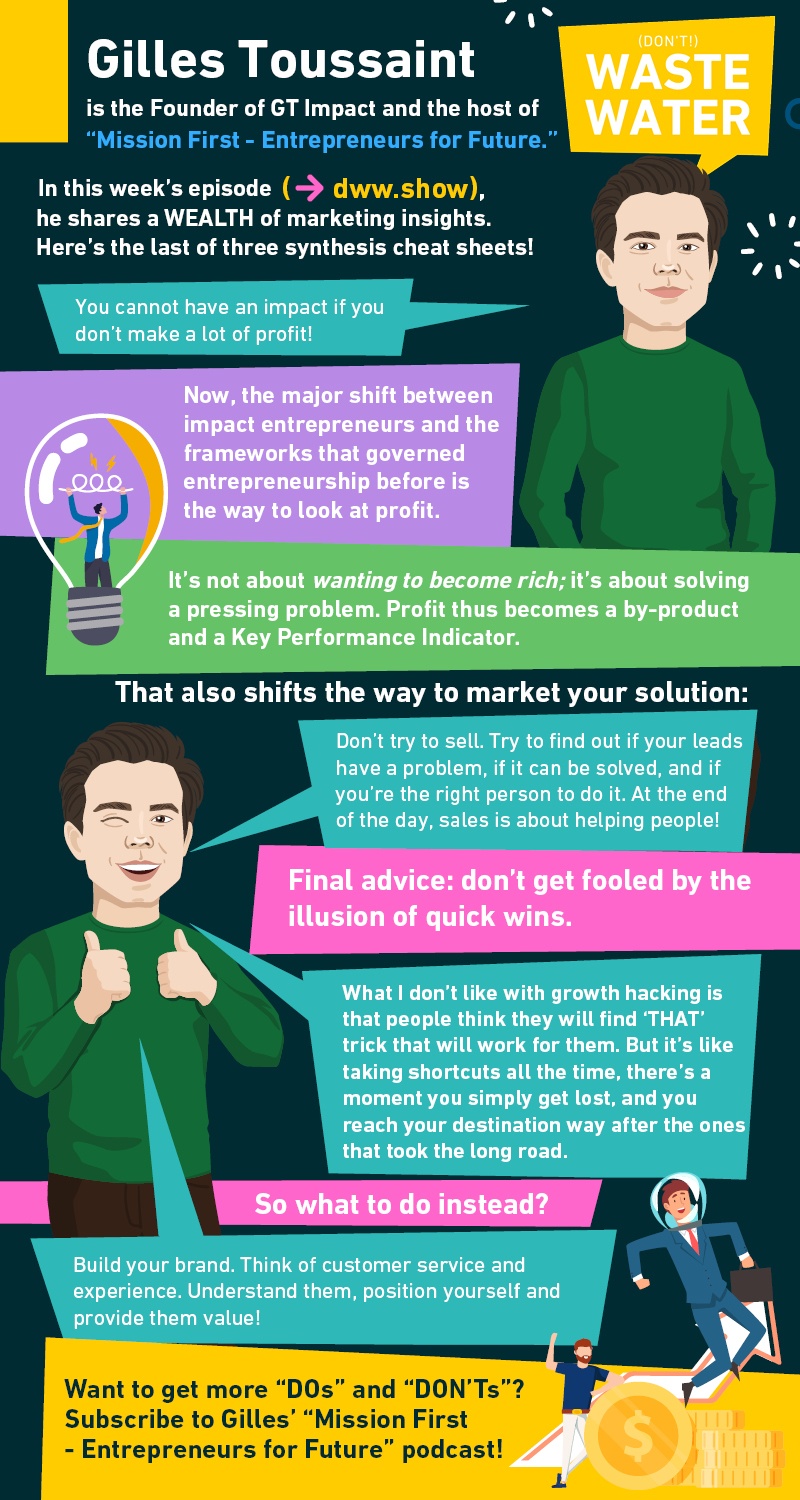 You Cannot Have an Impact if You don't Make a lot of Profit! Gilles Toussaint - GT Impact - Mission First - Entrepreneurs for Future