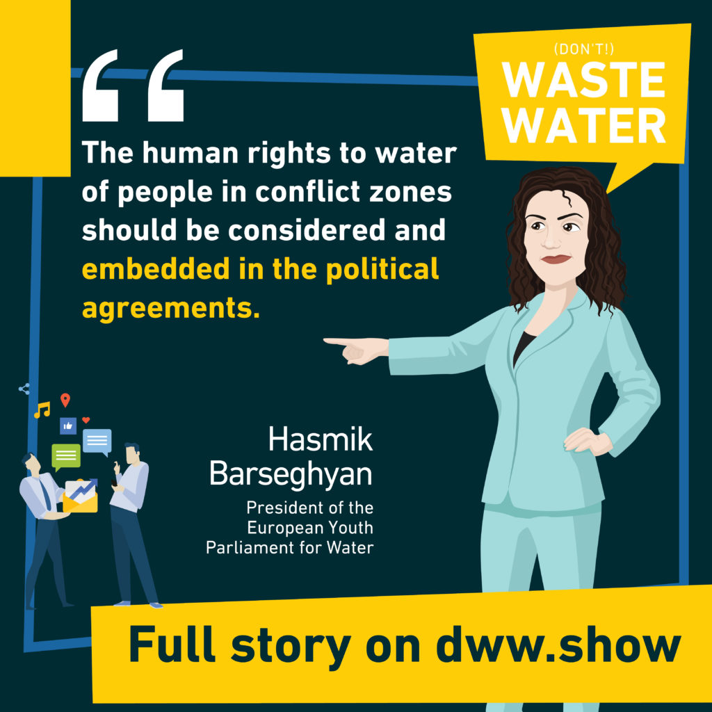 Human Right to Water in Conflict zones can be tricky, warns Hasmik Barseghyan