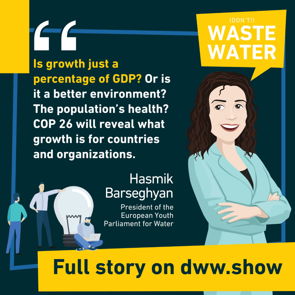 How do we integrate sustainability into growth figures, asks the president of the European Youth Parliament for Water