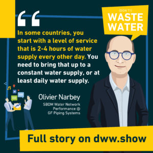 Before addressing non-revenue water, you need to assess the existing, thinks the Business Developer at GF Piping Systems