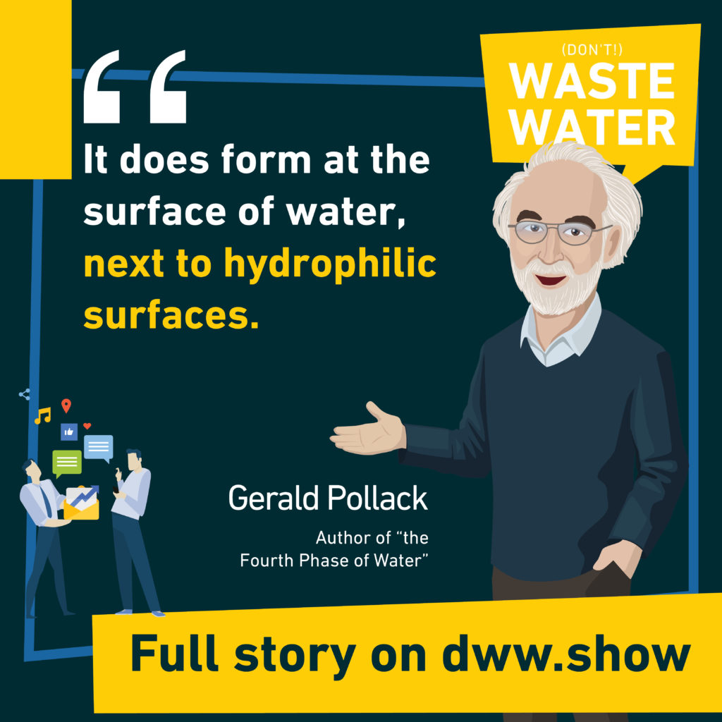 The 4th phase of Water forms near hydrophilic surfaces - says Gerald Pollack