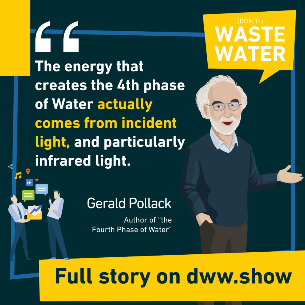 The fourth phase of Water is created from incident light - claims Gerald Pollack