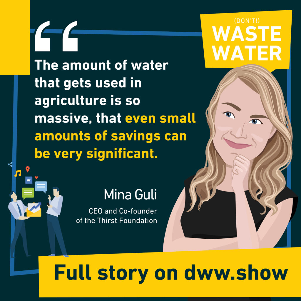 Even small amounts of improvement in agriculture could change the name of the water game.