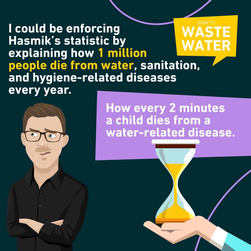 1 million people die from WASH diseases