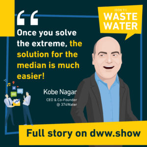 Once you solve the extreme, the solution for the median is much easier thinks Kobe Nagar, CEO of 374Water