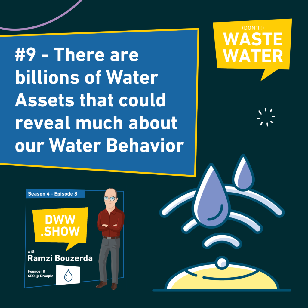 Water Industry insight n°9 - There are billions of Water Assets that could reveal much about our Water Behavior