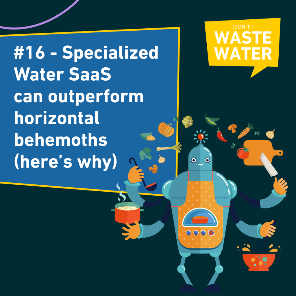 Water Industry Insights n°16 - Specialized Water SaaS can outperform horizontal behemoths (here's why)