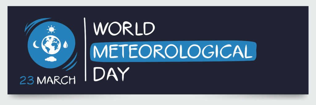 World Meteorological Day directly follows World Water Day, on the 23th of March 2022.