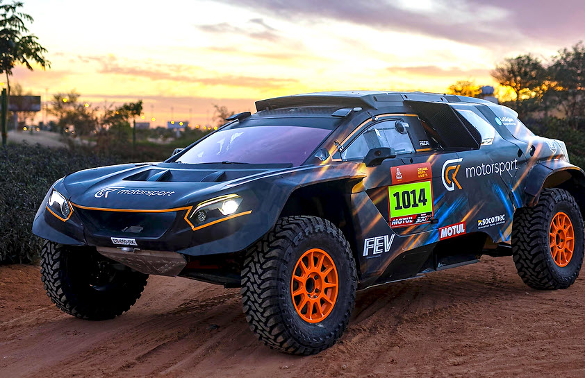 hydrogen fuel cell cars are foreseen to participate in the next Dakar races