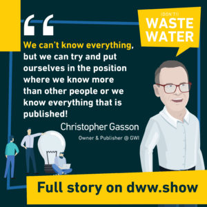 We can't know everything about Global Water, but we can try and put ourselves in the position where we know more than other people or we know everything that is published. Christopher Gasson.