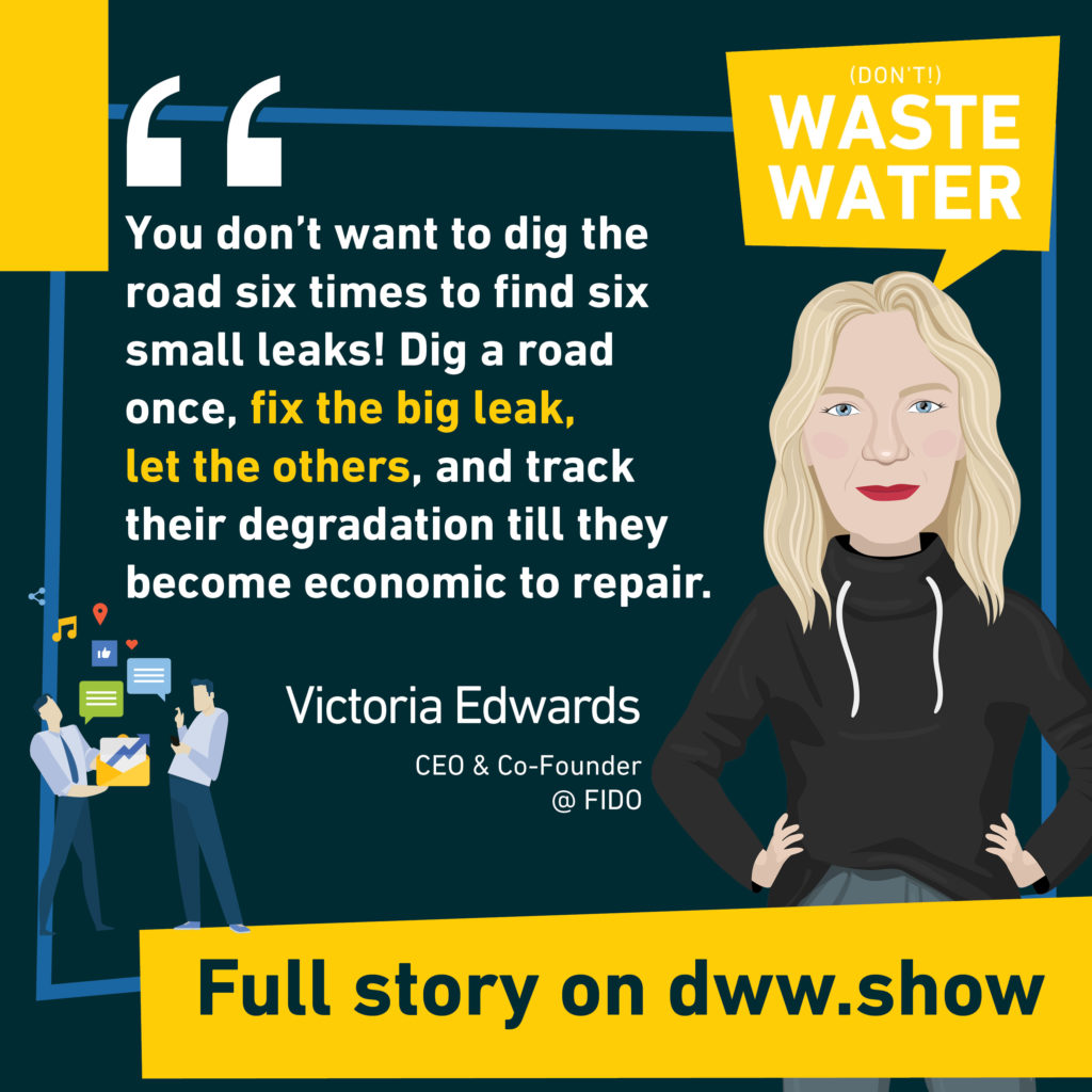 Be efficient: fix the water leaks only when it makes sense. Victoria Edwards, CEO and co-founder of FIDO