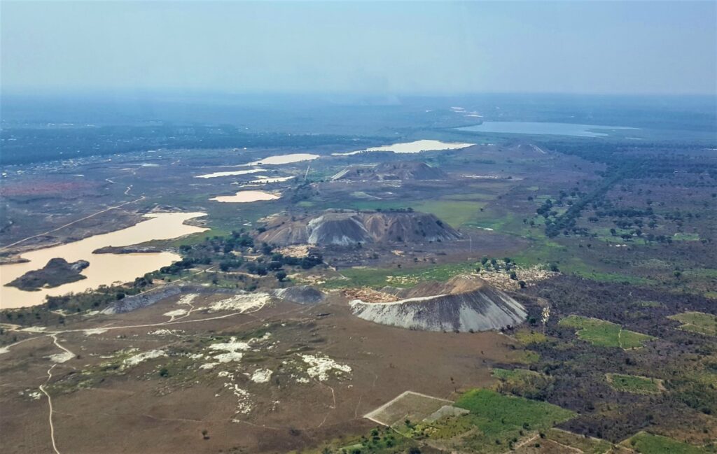 Aerial Picture of the Manono Site