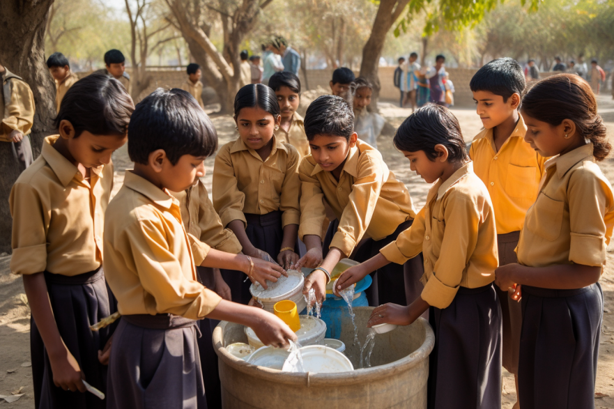 Water Action Agenda Children-Getting-Hygiene-at-School