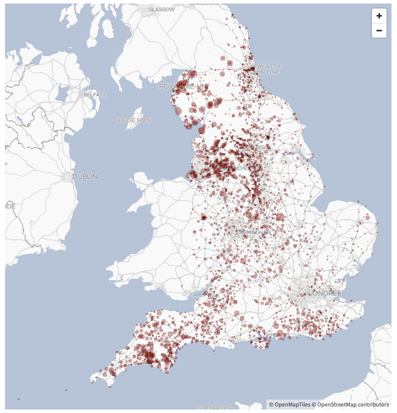 A map of UK's wastewater spillage