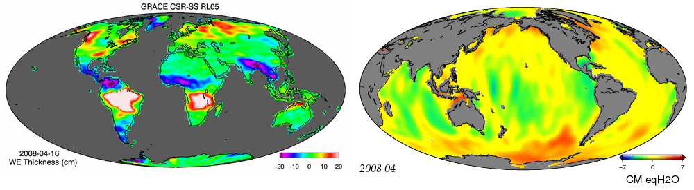 NASA's GRACE mission showed the changes in Earth's gravity induced by the over-tapping in Groundwater