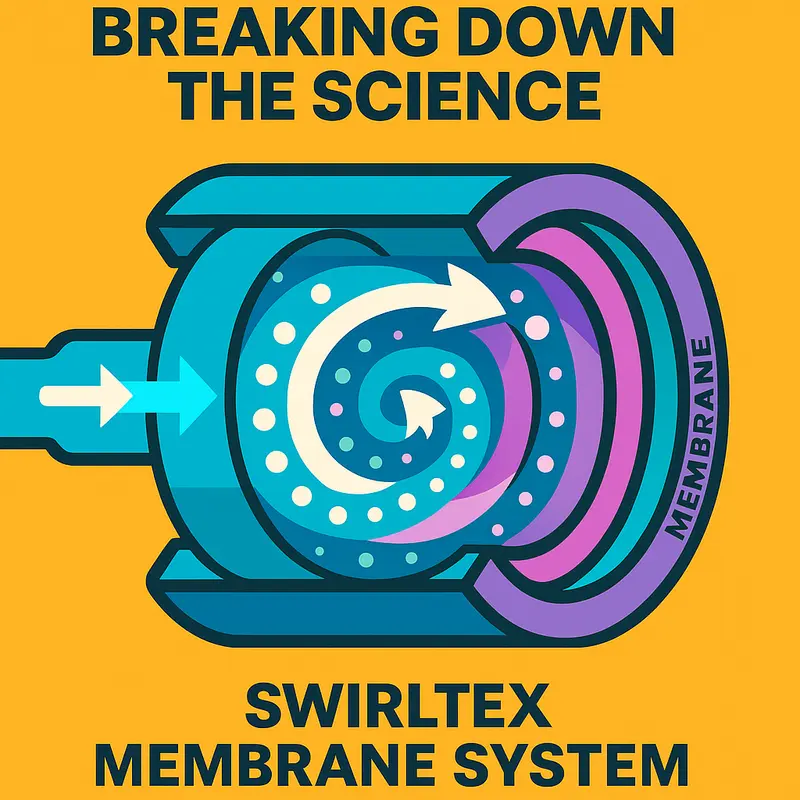 Swirltex’s bubble-enhanced membrane filtration in action