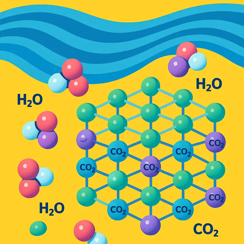 Molecular interaction between water and carbon dioxide